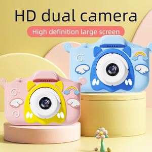 Fotocamere Digitali per Bambini, Mini Fotocamera HD 1080P con Doppia Lente, Regalo di Compleanno per Ragazzi e Ragazze, Giocattolo per Fotografia all'Aperto - Product Image 1