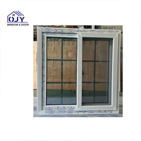 Ventana Corredera Moderna con Apertura Horizontal, Marco de PVC y Acero Plástico Resistente a Huracanes para Uso en Apartamentos