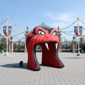 तेजी से शिपिंग फैक्टरी प्रत्यक्ष बिक्री लाल ऑक्सबर्ड मौसम प्रतिरोधी पानी रिपेलेंट सुरंग प्रवेश इंफ्लेटेबल-इन पंखे कस्टम - Product Image 1