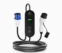 Chargeur EV portable 7 kW Type 2 Niveau 2 32A avec écran, étanche IP55, 4 courants réglables