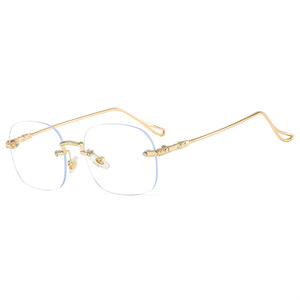 Gafas Ovaladas Sin Montura Sexys de Alta Gama Personalizadas, Gafas Unisex de Alta Calidad con Protección Contra la Luz Azul, Modelo <span class=keywords><strong>P</strong></span> <span class=keywords><strong>a</strong></span> <span class=keywords><strong>l</strong></span> <span class=keywords><strong>S</strong></span> H E O 6007 - Product Image 3
