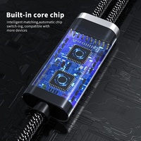 Adaptateur Hub Double Port USB-C Femelle vers Mâle, Câble Répartiteur Blindé Tressé Neuf, Convertisseur 2xUSB-C Femelle pour une Meilleure Connectivité