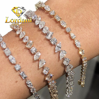 Bracelet tennis en diamants ovales cultivés en laboratoire certifiés IGI VVS CVD HPHT, chaîne en or 10K 14K 18K, collier tennis en diamants créés en laboratoire