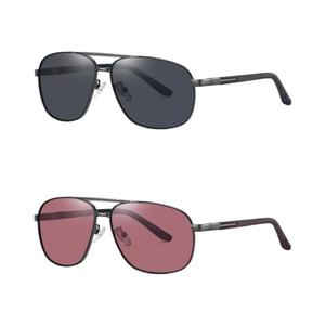 Kubi 6306 Manufacturer Fashion Pilot <b>Sunglasses</b> Men Custom Logo % UV Protection Full Rim Metal Frame Polarized Shades <b>Square</b> - Product Image 1