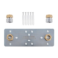 Accessoires de fixation rapide pour robinet : Ensemble de raccords dissimulés en laiton 150 mm, plaque de fixation apparente pour robinet de douche avec eau chaude et froide