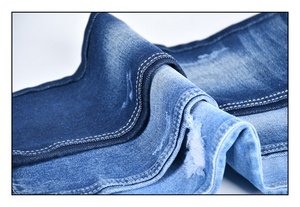 Tissu pour jeans pour femmes et tissus pour denim pour hommes, style boyfriend, sans élasthanne, 12 oz, warp slub, poids lourd - Product Image 4