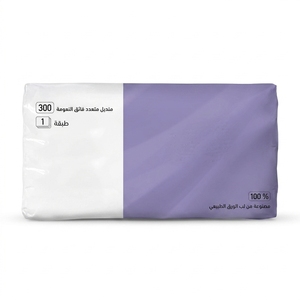 Serviettes en papier douces 3 plis, très absorbantes, sans peluches, pour usage quotidien, en sachet, pour la maison, le bureau, l'hôtel et les voyages - Product Image 1