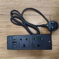 Multiprise UK avec prises multiples, charge rapide USB, boîtier de connexion dissimulé, prise de bureau pour le bureau