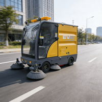 Véhicule de nettoyage électrique autopropulsé à eau froide haute pression ConTour pour détartrage/décapage, chemin de nettoyage de 2300 mm