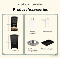 Nuevo Comedero Automático Inteligente para Mascotas 2026, Portátil y Elegante, con Cámara, WIFI, Voz y Graffiti, Funciona con Batería, para Perros y Gatos