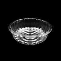 Bol en plastique transparent jetable universel en gros, récipient alimentaire et pour eau, avec plateau intérieur remplaçable