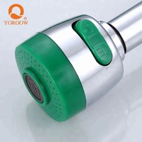 Installation d'un seul trou Robinet de cuisine thermostatique Corps en zinc Poignée croisée murale flexible pour hôtels