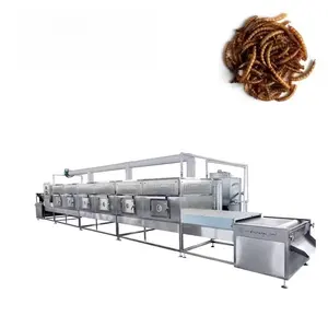 Industrial Tunnel Dried Yellow Mealworm High Efficiency Drying Machine PLC Dryer