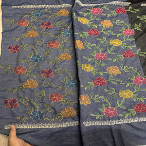 Fabrication et exportateur de tissu de broderie en denim Textile de denim brodé personnalisé de haute qualité pour la mode et l'habillement - Product Image 4