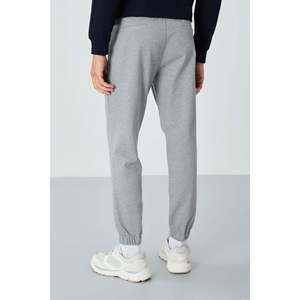 Pantalones Deportivos para Hombre, Corte Estándar, Superficie Texturizada Gris Melange - 82156 - Gb melange - Product Image 5