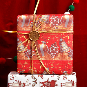 Factory Wholesale Custom <b>Christmas</b> Luxury <b>Paper</b> Roll 70cm X 95cm <b>Wrapping</b> <b>Paper</b> for Packaging - Product Image 5