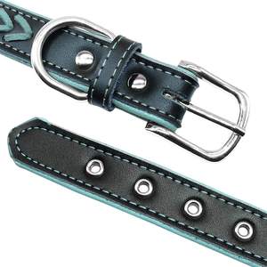 <span class=keywords><strong>Collar</strong></span> de Perro de Cuero Tejido Personalizado con Cierre Rápido, Diseño Moderno Estampado, Decoración de Plumas, Placa con Nombre Personalizada, Correa para Mascotas - Product Image 3