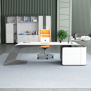 KD13 escritorio 사무실 가구 보스 데스크 관리자 ceo 사무실 임원 사무실 책상 테이블 용 럭셔리 데스크 보스 테이블 - Product Image 4