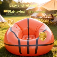 Canapé gonflable d'extérieur, pouf pliable pour basketball et football, chaise longue au design moderne et simple pour festival de musique, camping, fête au bord de la piscine