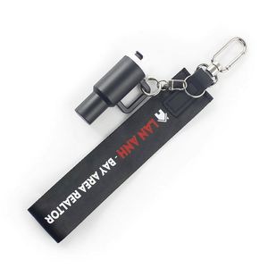 High Quality <b>Key</b> <b>Chain</b> Custom Carabiner Buckle Fashion Logo Woven Embroidered Short Lanyard for Gift Cup Keychain - Product Image 4