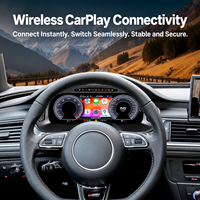 Panel Instrumen Digital LCD Linux Upgrade Baru untuk Dashboard Mobil, Speedometer untuk Audi A6/A7 2013-2018, Plug and Play CarPlay