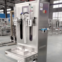 Machine de remplissage semi-automatique d'huile de cuisson, pompe distributrice de liquide, machine de remplissage de liquide à 2 buses