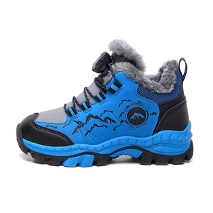 Chaussures en coton pour garçons, nouvelles chaussures <span class=keywords><strong>de</strong></span> randonnée doublées <span class=keywords><strong>de</strong></span> polaire chaudes pour l'automne et l'hiver, imperméables, antidérapantes, bottes <span class=keywords><strong>de</strong></span> neige pour grands garçons - Product Image 6