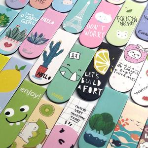 Customized Printing Sublimation Blanks Cute Custom Promotional Logo Soft Magnet Magnetic Marker Book Mark Bookmark