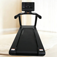 Nouveau tapis roulant électrique commercial SP, moteur 2,45 CV, capacité 300 kg, courroie large inclinable, absorption des chocs, moniteur de fréquence cardiaque