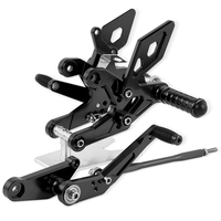 Repose-pieds arrière réglables Baisheng Racing CNC Raiser Relocation Kit avec garantie d'un an, compatibles avec CBR500R CB500F CBR400R CB400F