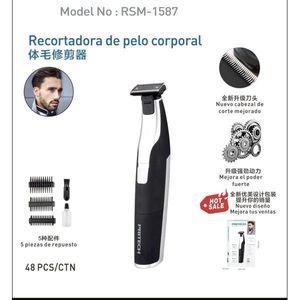 Recortadora de vello corporal Pritech RSM 1587 con 5 accesorios para el cuidado masculino - Product Image 3