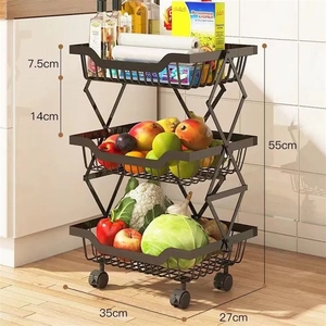 Nhà bếp lưu trữ xoay kệ 3/4/5 lớp rau hoặc trái cây lưu trữ giá - Product Image 5