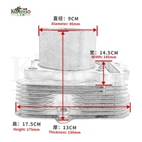 Kit de cylindre et de joints de piston KOLMIO-LAM pour pièces de moteur SUZUKI 400 King Quad 400, bloc-cylindre de moto