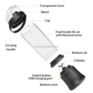 Mới Đến Mùa Thu 2025 Xách Tay Xách Tay Mini Nước Trái Cây Máy Xay Sinh Tố USB Pin Cho Hộ Gia Đình Sử Dụng Cho Smoothies Và Trái Cây Pha Trộn - Product Image 3