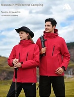 Nouvelle veste trois-en-un chaude et coupe-vent pour hommes et femmes avec impression de logo personnalisé
