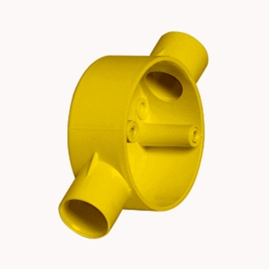 Boîte de jonction électrique en PVC jaune, raccord pour conduit rigide de 1/2 pouce, pour la protection des fils, haute qualité - Product Image 1