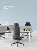 Vente en gros de chaise d'ordinateur de bureau moderne et pivotante en maille à dossier haut, chaise ergonomique en maille pour le bureau.