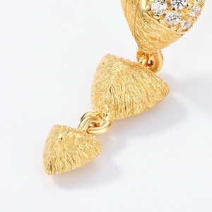 Gioielli fatti a mano spazzolato S925 argento pietra naturale nappine orecchini da donna di nicchia Design di alta qualità fata dolce di lusso leggero - Product Image 4