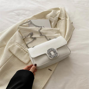 Nueva moda diamante cuadrado señoras bolso 2024 Simple Casual cadena mensajero bolsos de hombro para mujeres Sac - Product Image 3