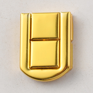 Hebilla metálica de acero al carbono dorado resistente para bolsos, equipaje y accesorios de bricolaje - Product Image 1