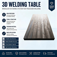 Plateforme de soudage modulaire 3D industrielle, table de soudage 3D nitrurée anti-corrosion pour le soudage des métaux