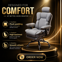 Chaise de jeu ergonomique pour ordinateur, inclinable, réglable en hauteur, avec accoudoirs pivotants, design moderne et minimaliste, pour la maison, le dortoir, le bureau