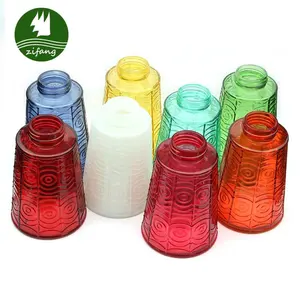 Venta al por mayor personalizar varios colores de mini lámparas de aceite de vidrio de escritorio ecológicas sin humo