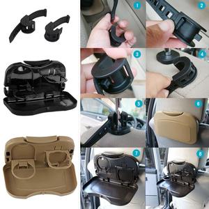 Soporte Universal plegable negro para coche, bandeja de comida, soporte para bebidas, bandeja de mesa para asiento trasero de coche, soporte para teléfono móvil, caja de almacenamiento para coche - Product Image 6