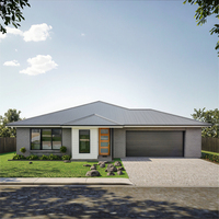 TOPPRE Fabricant de maisons préfabriquées Structure en acier léger préfabriquée Villa de luxe moderne Design 3D Kit de maison Villa Maison