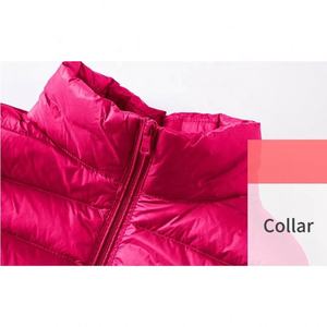 Chaleco Acolchado de Lana sin Mangas, Ecológico, Cortavientos y Cálido, con Logotipo Personalizado, Ligero, Relleno de Algodón, con Cremallera, para Mujer, Venta al por Mayor de Fábrica - Product Image 2