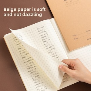 Carnet à reliure cousue <span class=keywords><strong>en</strong></span> papier kraft Deli F1636, carnet de notes simple, cahier d'exercices pour étudiants, format 16K, cadeau, vente <span class=keywords><strong>en</strong></span> gros Chine - Product Image 4