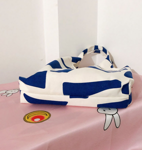 Grand sac fourre-tout en toile pour femme, sac à bandoulière tendance, avec motif personnalisé et poignée en coton, sac de shopping. - Product Image 5