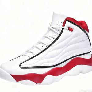 Brand Logo <strong>Custom</strong> Professional Men Outdoor Sports Sneakers Leather Air 13 High Top Women Basketball Shoes - Product Image 3