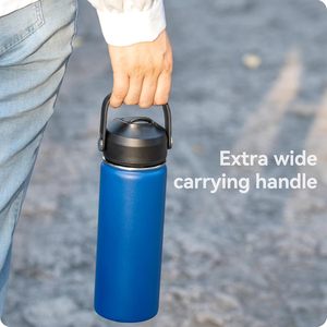 Couvercle de remplacement en acier inoxydable pour bouteilles isothermes à large ouverture de 12 à 64 oz, <span class=keywords><strong>isolation</strong></span> <span class=keywords><strong>thermique</strong></span> de 12 à 24 heures, sans BPA - Product Image 2